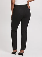 Emma Pintuck Detail Slim-Leg Pants – Regular