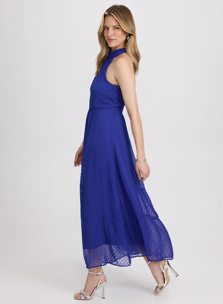 Halter Neck Midi Dress