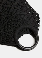 Fringed Macramé Bag