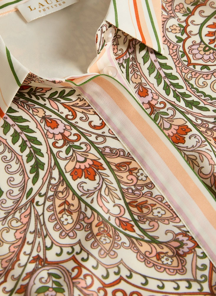 Paisley Shirt Dress