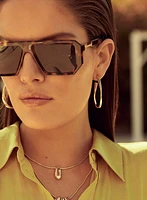 Curved Hoop Earrings