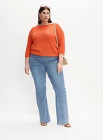 Pull en tricot ajouré