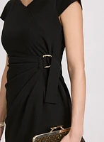 V-Neck Sheath Dress