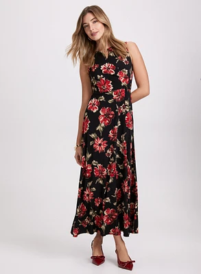 Foiled Floral Dress