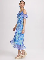 Ruffle Chiffon Dress
