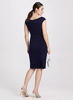 Draped Crystal Bar Dress