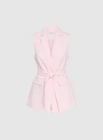 Sleeveless Long Vest
