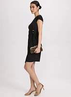 V-Neck Sheath Dress