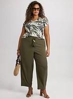 Embellished Palm Print T-Shirt