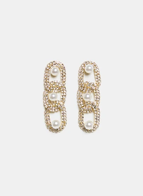 Tiered Oval Earrings