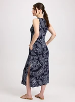 Robe maxi à motif paisley