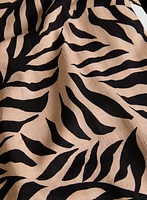 Palm Leaf Print Blouse