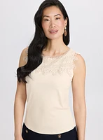 Crochet Appliqué Tank Top