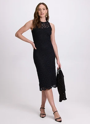 Crochet Trim Dress