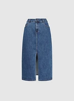 Denim Midi Skirt