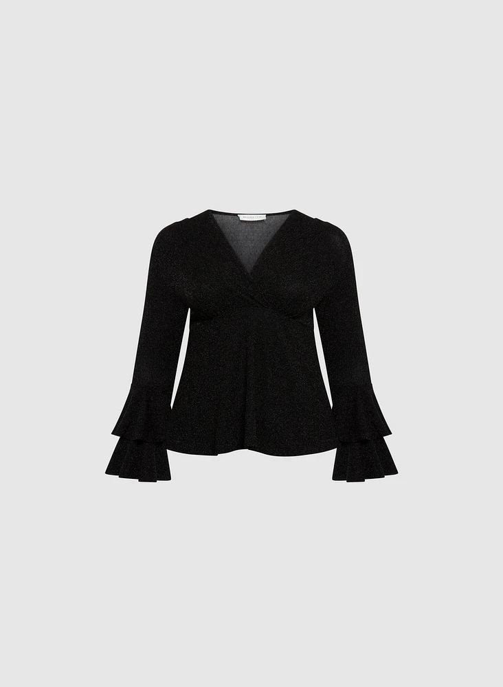 Melanie Lyne - Tiered Bell Sleeve Top