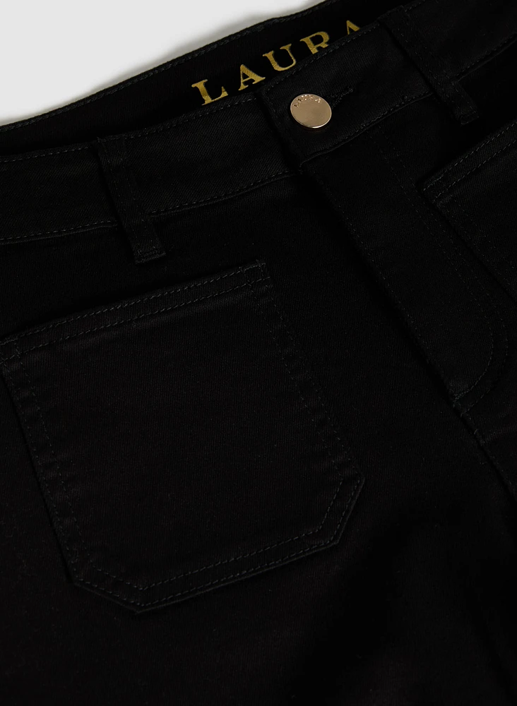 Wide-Leg Cropped Jeans