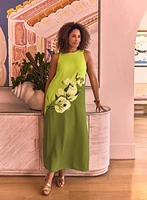 Floral Colour Block Dress