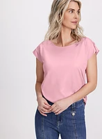 Metallic Slub T-Shirt