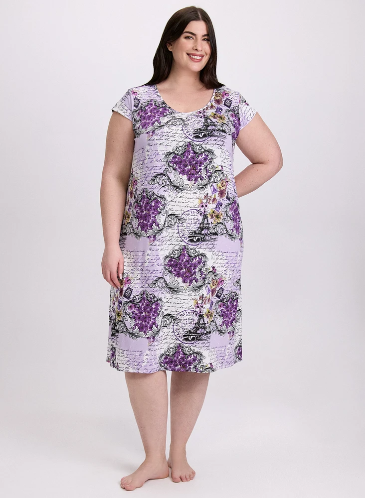 Mixed Floral Nightgown
