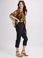 Studded Cotton-Blend Capris