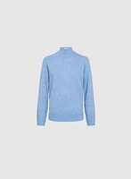 Ombre Mock Neck Knit Sweater