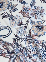Paisley Tied-Hem Top
