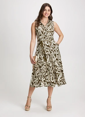 Geometric Print Day Dress