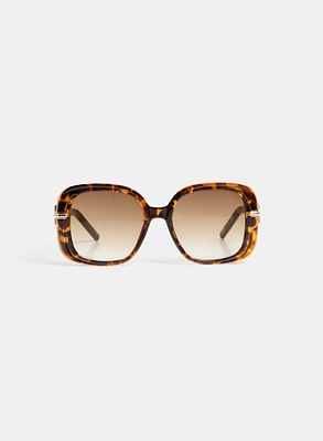 Rounded Tortoiseshell Sunglasses