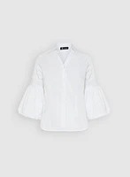 Embroidered Trim Blouse