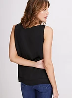 Layered Sleeveless Blouse
