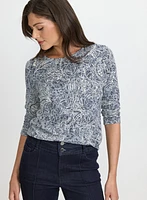 T-shirt à motif paisley