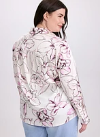 Floral Button-Down Blouse