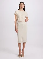 Denim Pencil Skirt