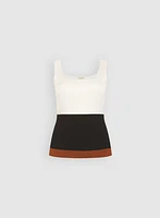 Knit Colour Block Tank Top