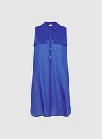Button-Down Cotton Voile Blouse