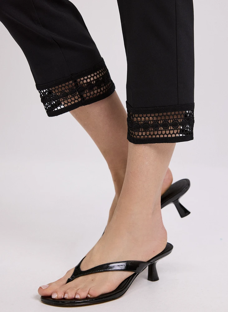 Lace Trim Capris