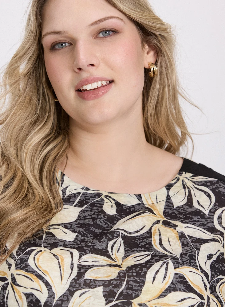 T-shirt à motif floral
