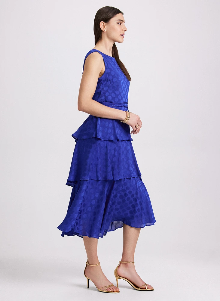 Tiered Dot Dress