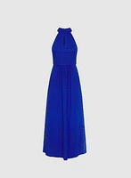 Halter Neck Midi Dress
