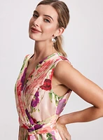 Floral Satin Dress
