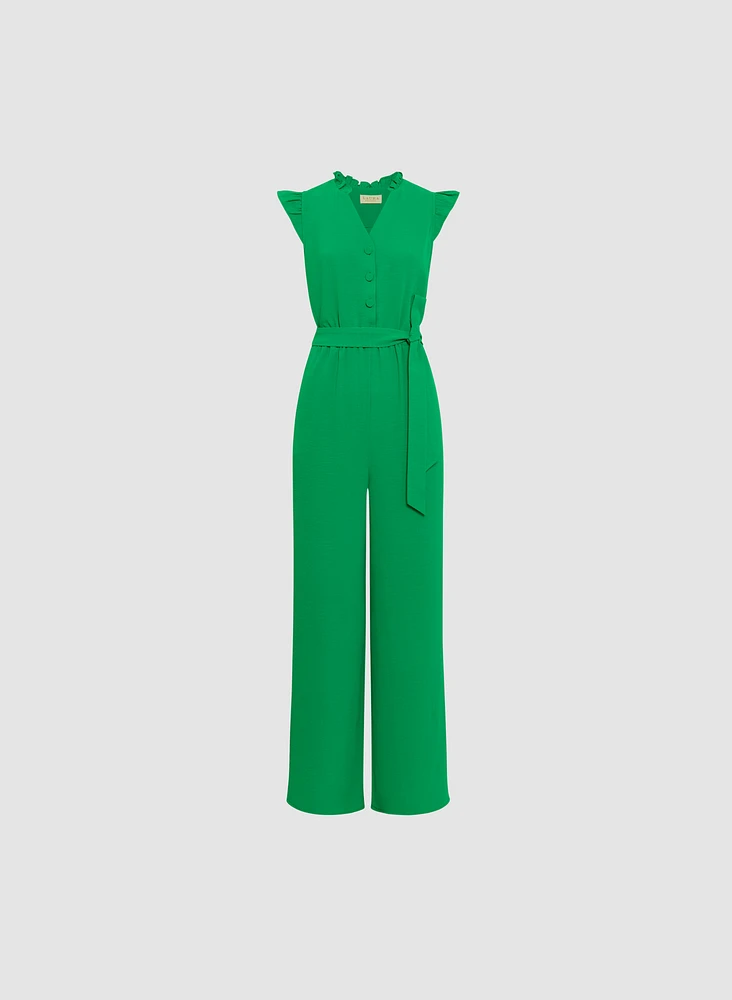Button Down Jumpsuit