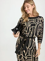 Geometric Jersey Dress