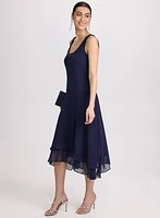 Ensemble robe et veste en chiffon