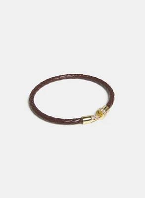 Braided Vegan Leather Bracelet
