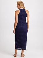 Crochet Knit Midi Dress