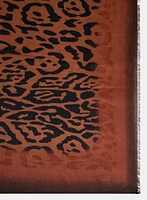 Cheetah Print Oblong Scarf