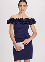 Ruffled Off-The-Shoulder Dress