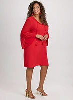 Joseph Ribkoff - Pleated Sleeve Dress