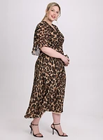 Joseph Ribkoff - Leopard Print Midi Dress